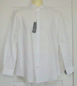 NWT Tommy Hilfiger White Slim Fit L/S Button Down Dress Shirts Sizes M-XL - Picture 1 of 17