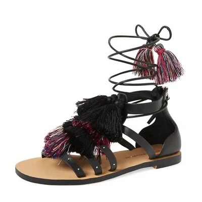 Rebecca Minkoff Women's Elisha Tassel Lace Up Sandals 6M - Image 1 of 4