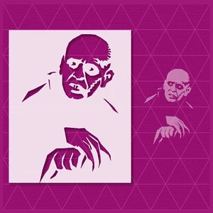 Nosferatu Stencil - Spooky Scary Horror Ghost Gothic Trick Treat Haunted Zombie - Picture 1 of 4
