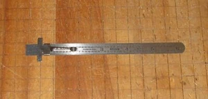 General No. 300 ~ 6" Stainless Steel Machinist Pocket Rule Clip & Decimal Equiv - Picture 1 of 2