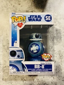 Funko POP! Star Wars: BB-8 SE Make A Wish Metallic Blue Pops with purpose - Picture 1 of 6