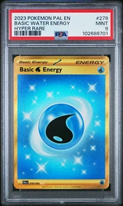 Pokemon Paldea Evolved Basic Water Energy Gold 279/193 PSA 9 Mint english - Picture 1 of 2