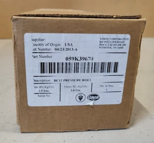 Pressure Roller Xerox 059K39670 Neu OVP A-Ware Original DC12 DCCS50 Rg MwSt. - Afbeelding 1 van 5