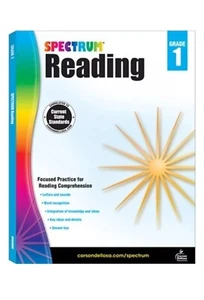 Spectrum Reading Home School Workbook, Grade 1 Paperback, Softback - Picture 1 of 5