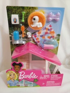 Barbie Puppies and Dog House Furniture Set FXG34 Accessories NIB - Picture 1 of 2