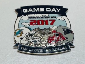 New England Patriots vs Miami Dolphins Game Day Pin November 26 2017 11/26/17 - Picture 1 of 2