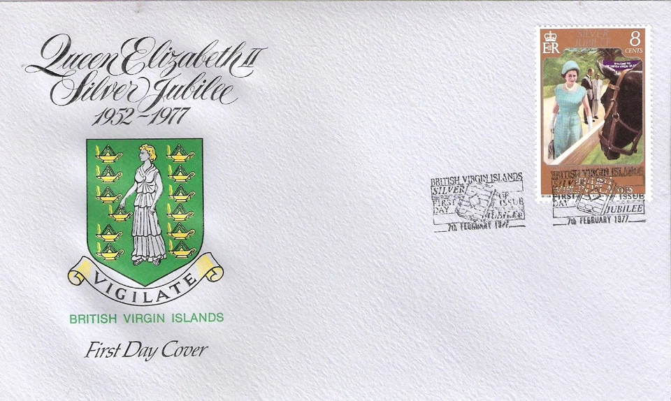 Virgin Isl 1984 25th Anniv Coronation First Day Cover (FDC) MNH SC# 337 - Image 1 of 1