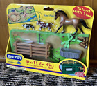 BREYER Stablemates ROLL & GO WESTERN PLAY SET Accessories Horses Complete NEW