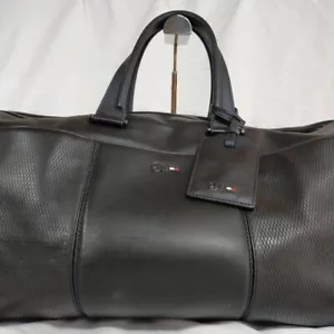 Tommy Hilfiger Mercedes-Benz collaboration Boston bag leather Black - Picture 1 of 8