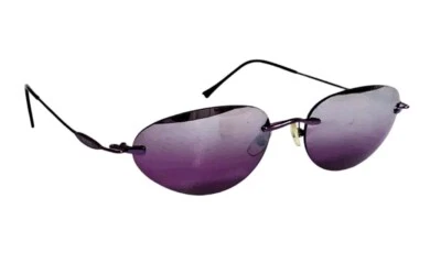 Gafas de sol ANNA SUI AS52002 púrpura sin montura Cateye espejadas para mujer nuevas Foto 1 de 4