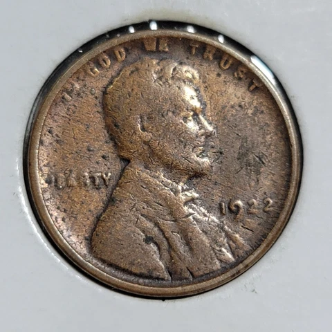 1922 Weak D Denver Lincoln Wheat Cent 3543 Cover