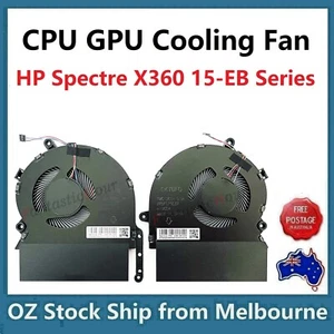 Genuine CPU GPU Cooling Fan For HP Spectre X360 15-EB 15T-EB TPN-Q226 Left Right - Picture 1 of 2