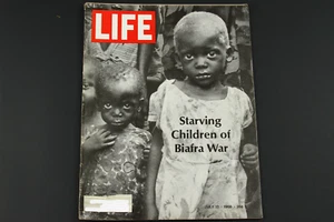 LIFE MAGAZINE "STARVING CHILDREN OF BIAFRA WAR" - JULY 12, 1968 - Picture 1 of 4