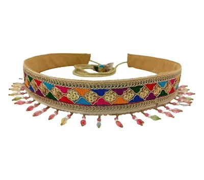 多色刺绣面料腰带女式派对服装 — 第 1/4 张图片