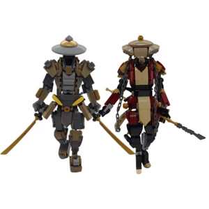 MOC The Ronin Mech Warrior Blocchi Costruzioni Giappone Samurai Modello Giocattoli Mattoni - Foto 1 di 13
