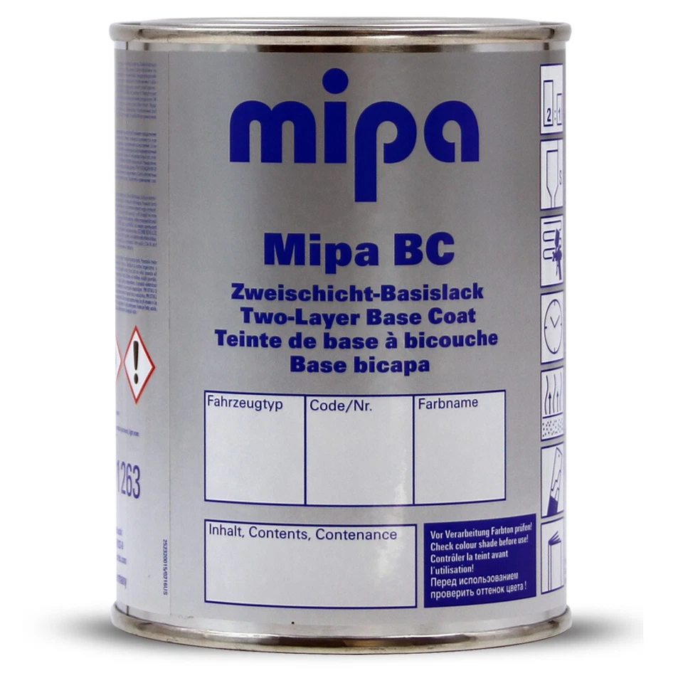 VW / AUDI Autolacke / Mipa BC Basislack / Wunschfarbe. 1,0 L. (Lot 5) - Bild 1 von 1
