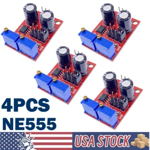 4PACK NE555 Duty Cycle Pulse Frequency Adjustable Square Wave Generator Module - Picture 1 of 10