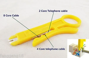 10x Network Connection Wire Punch Down Cutter Stripper UTP Cat5 RJ45 Cable Tools - Picture 1 of 8