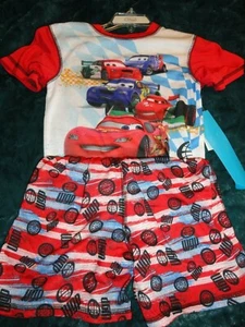 Size 2/3 Lightning McQueen & Gang WGP Shortie Pajama's NWT Disney Store - Picture 1 of 1