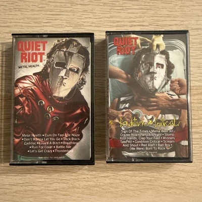 Quiet Riot 2 Cassette Tape Lot - Metal Health & Condition Critical 80's Rock - Image 1 of 4