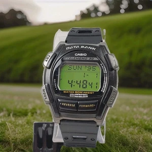 CASIO DATABANK DB-35H TELEMEMO 30 ILLUMINATOR MEN'S WATCH NEW BATTERY  - Picture 1 of 10