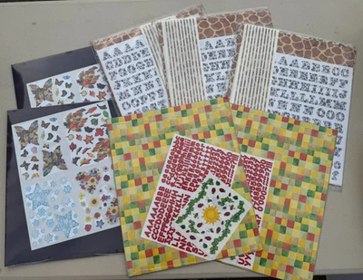 Lot 7 Packs Creative Memories Collection Scrapbooking Stickers & Printed Papers - Image 1 of 3