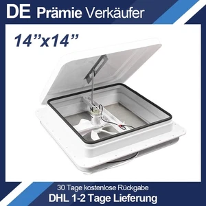 Dachluke Dachfenster Dachhaube 355x355mm Wohnwagen Wohnmobil Caravan 14“x14” DE - Bild 1 von 8