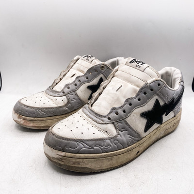 A Bathing Ape Bape Sta Snake White Snake FS-001 Sneaker with Box 