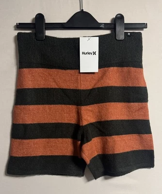 Hurley Sweater Shorts – Orange/Black – Women’s Small – Slim Fit – NWT - Image 1 of 4