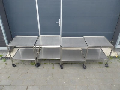 4x Maquet 4405.32A2 Instrumententisch OP Tisch Krankenhaus fahrbar 73x63x80 - Bild 1 von 4