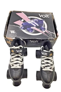 Riedell RW Volt Quad Roller Derby Speed Skates schwarz weiß Herren Größe 7 mit Karton " - Bild 1 von 8