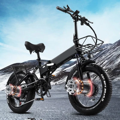 CMACEWHEEL 20 Zoll MTB Doppelmotor EBike 48V 18AH Akku Ölbremse Elektrofahrrad MTB EBike