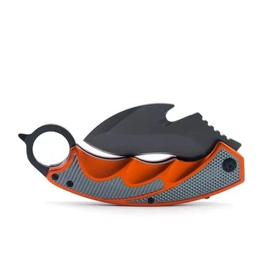 Sports training knife training army knife folding metal blade steel handle - Image 1 of 3