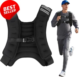 Weighted Vest 3Kg 5Kg 8Kg 10Kg Adjustable for Running Strength Training Gym Walk - Picture 1 of 12