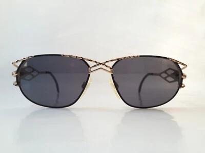 Gafas de sol Cazal negro dorado rectangular vintage años 90 estuche propio mod.981 col.511 Foto 1 de 4