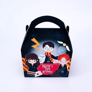 Harry Potter Personalised Children Party Boxes Gift Favour - Picture 1 of 3