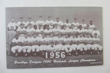 1956 Brooklyn Dodgers Team Card-Jackie Robinson, Koufax, Drysdale, Snider, Reese