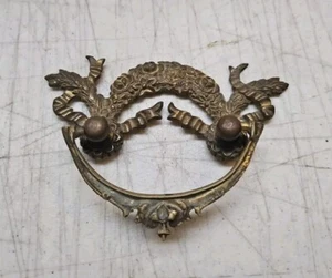 Vintage Messing verzierter Schubladenzug #239B - Bild 1 von 9