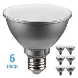 6 Pack S11583 Flood LED 11W =75W 120V PAR30SN Short Neck Dimmable CCT Medium E26 - Picture 1 of 10