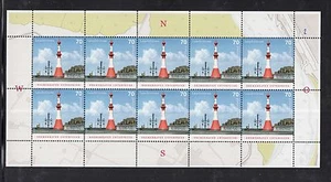 Germany 2017 **/MNH Lighthouses Unterfeuer + Holtenau 2x Sheet 10 Stamps - Picture 1 of 2