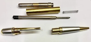 Kugelschreiber Bausatz Sierra in Gold und Satin Chrom, Pen Kit, Pen Blank - Bild 1 von 4