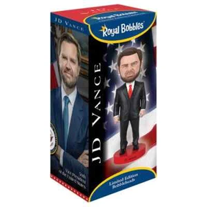 2025 JD VANCE VICE PRESIDENT ROYAL BOBBLES BOBBLEHEAD MAN CAVE WEIHNACHTSGESCHENK - Bild 1 von 2