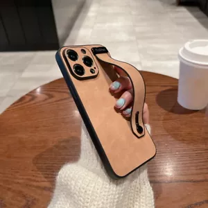 Para iPhone 15 Pro Max 14 13 12 11 cuero lazo de mano soporte funda delgada para móvil - Imagen 1 de 21