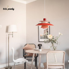 Modern Minimalist Chandelier PH5 Pendant Lights Creative UFO Ceiling Light RED