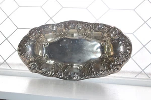 Antique Silverplate Bread Tray EG Webster Dated 1906 - Picture 1 of 4