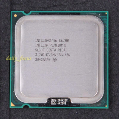 Intel Pentium Dual-Core E6700 3.2 GHz SLGUF AT80571PH0882ML LGA 775 CPU 1066 MHz - Image 1 of 4