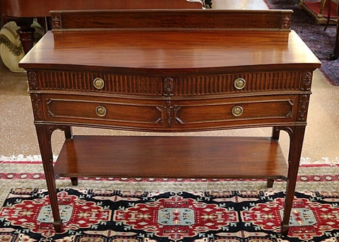 Early 20th Century Mahogany Adams Style Sideboard Server Buffet Made In Boston Cover