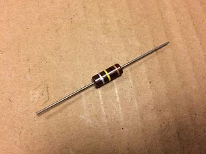 NOS Vintage 100k ohm 1 watt 1W 10% Carbon Comp Resistor TRW (qty avail) - Picture 1 of 2