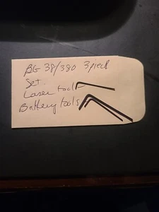 Smith Wesson BG 380 Akkudeckel Sechskantschlüssel Werkzeuge 3 Stck. Mit Lasereinstellwerkzeug! - Bild 1 von 1