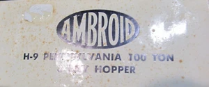HO AMBROID H-9 PENNSYLVANIA 100 TON 3 BAY HOPPER Freight CAR KIT - Picture 1 of 4